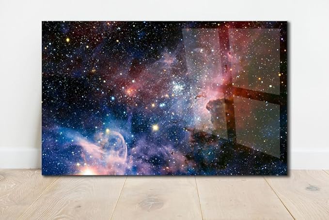 SpiritualHands Stunning Nebula Tempered Glass Wall Art Painting - Image 4