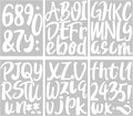 Outus 576 Pieces 8 Sheets Letters Stickers Self Adhesive Vinyl Letter Alphabet by Outus