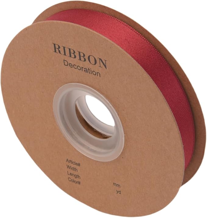 Double Side Satin Ribbon, Continuous 20 Yards, Use by Unknown