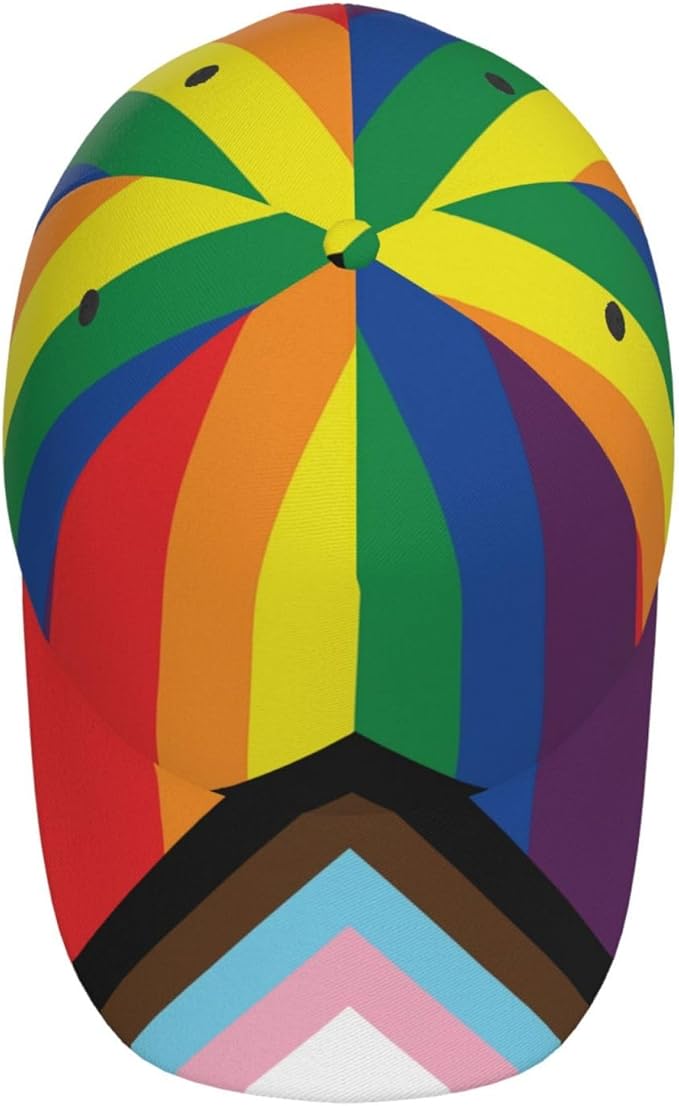 LGBT Gay Pride Rainbow Hat Men Women Baseball Cap Adjustable LGBT Trucker Hat Unisex Style Headwear Hats