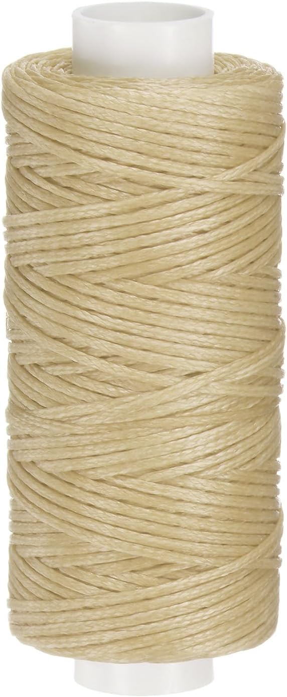 uxcell Leather Sewing Waxed Thread, 55 Yards / 50m 0.8mm 150D Flat Polyester by uxcell