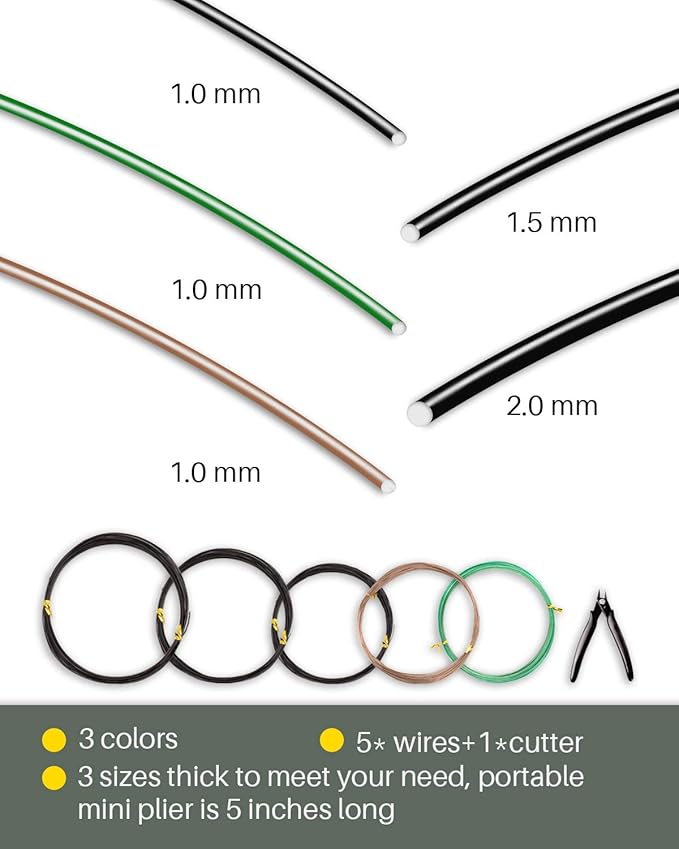 MoHern Bonsai Wire and Bonsai Tool Kit, Total 164 Feet Bonsai Tree Wire - Image 2