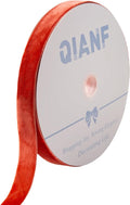 Vintage Terracotta Velvet Ribbon Christmas Ribbon by QIANF