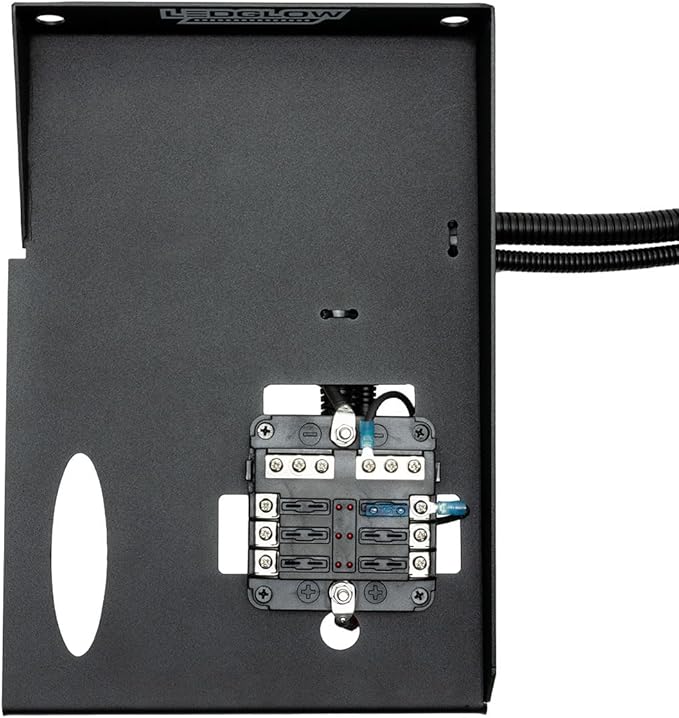 LEDGlow 12-Volt Power Panel Adapter for Evolution D5 Maverick & Ranger Golf Carts - Fits Forward Facing Seat Models Only - Easily Power (5) 12V Accessories - Plug & Play Connectors - Easy Installation