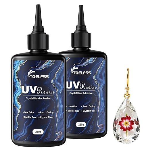 500g UV Resin, Crystal Clear, Hard UV Curing epoxy Resin, Upgraded Formula by Unknown