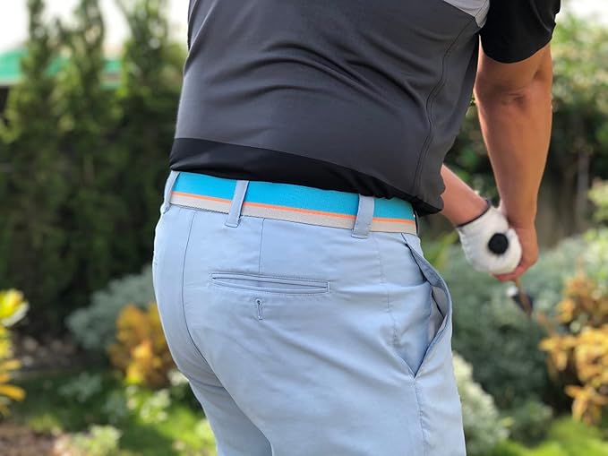 Teeoff 3 Pack Golf Web Belt Reversible Metal Buckle