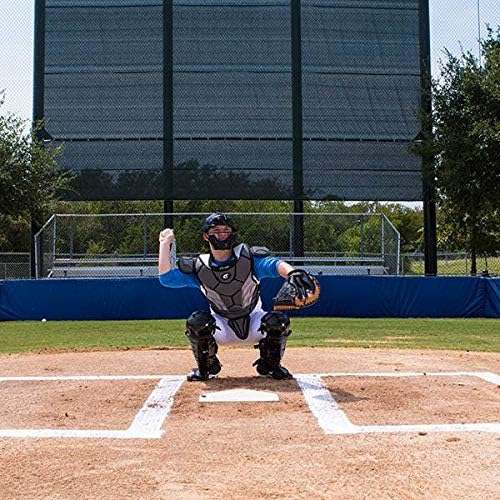 Champion Sports Pro Baseball Adult Mask - Umpires and Catchers - Extra Protection - Extended Guards - Adjustable Harness Baseball Mask - Adult Size,Black