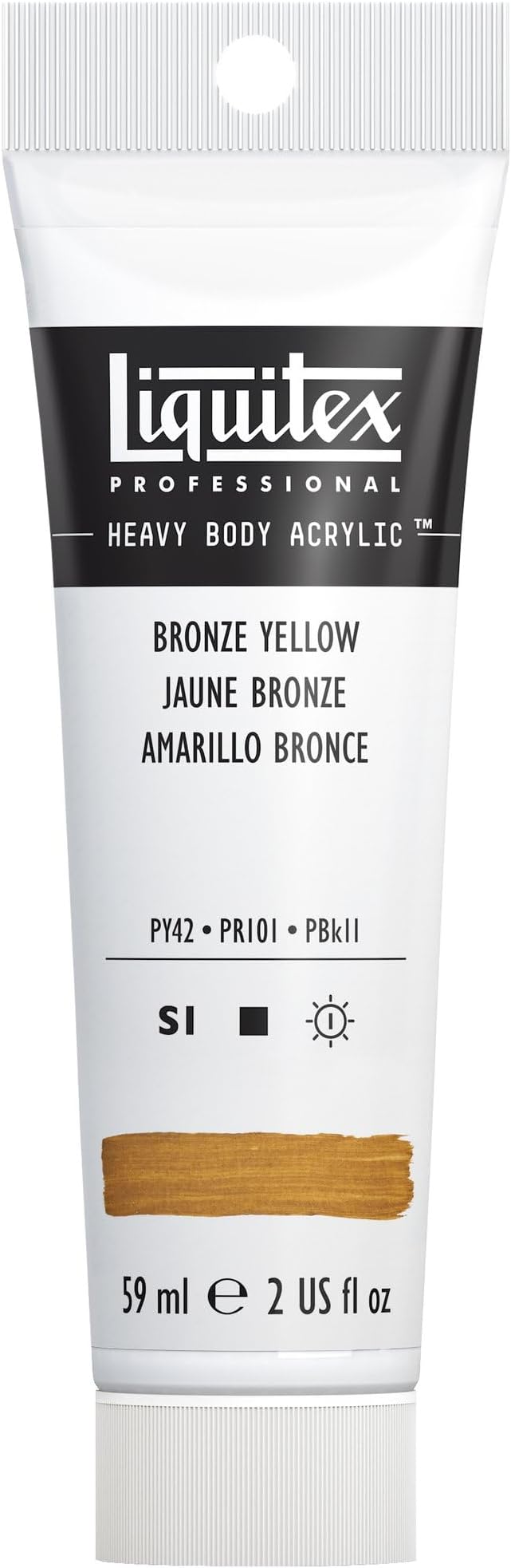 Liquitex Professional Heavy Body Acrylic Paint, 2-oz Tube, Bronze Yellow by Liquitex