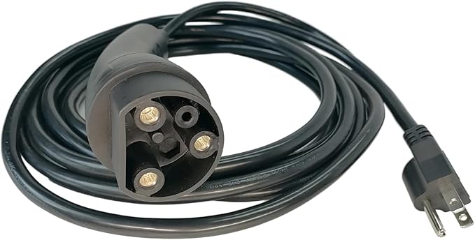 JOEEGO Charging Power Cord Assembly Compatible with Evolution EV Golf Carts, UL Listed, Replaces OEM# 2.04.0620 (Black 16.4ft)