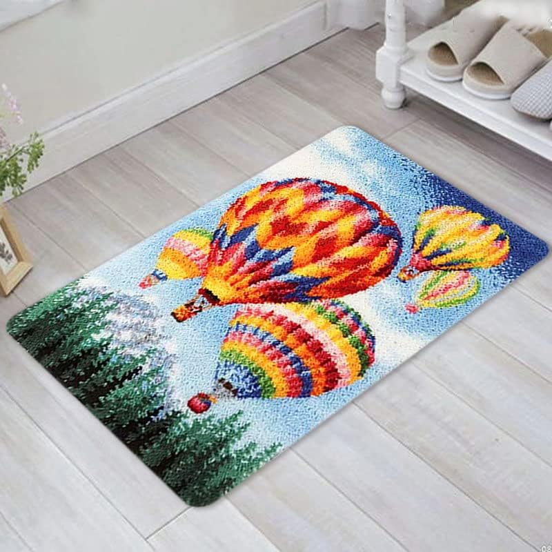 YOOTOM Ballon Latch Hook Rug Kits for Adult,Embroidery Wall Hanging Tapestry