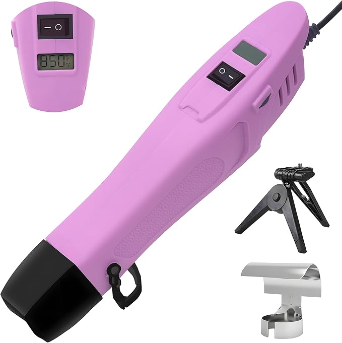 mofa Mini Variable Temp Heat Gun 350W 250℉~850℉ Fast Heating, LCD Digital by mofa