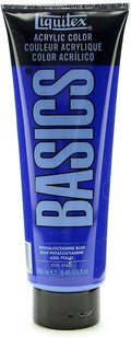 Liquitex BASICS Acrylic Paint, 250ml Tube, Phthalocyanine Blue by Liquitex