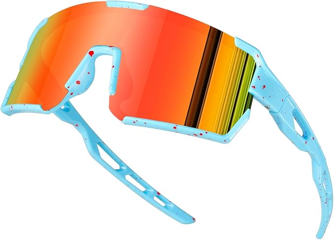 YDAOWKN Kids Sunglasses Youth Baseball Sunglasses Boys Girls Softball Cycling UV400 Protection Sports Goggles