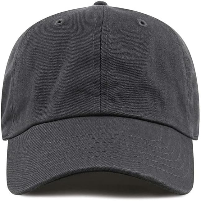 Cotton Baseball Cap Dad Hat – Washed Low Profile Adjustable Hat for Men Women Casual Outdoor Running Golf