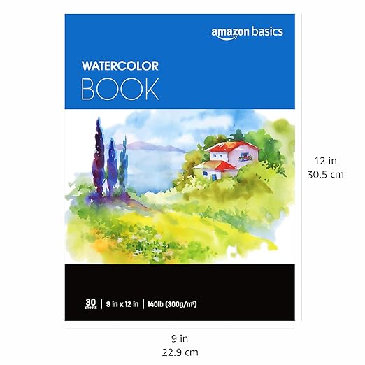 Amazon Basics Watercolor Pad, 140 lb / 300 gsm, 30 Sheets - Image 7