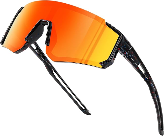 Fanshen Kids Baseball Sunglasses for Boys Girls Ages 3-12, Sports Polarized Youth Baseball Softball Sunglasses UV Protection