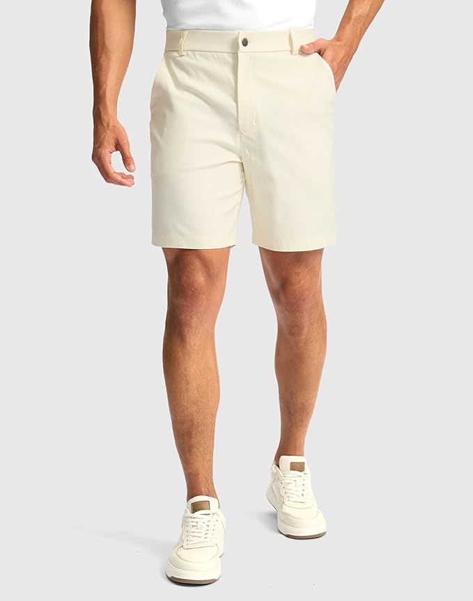 G Gradual Men's Golf Dress Shorts 5"/ 7"/ 9" Stretch Casual Work Flat Front Shorts for Men with 3 Pockets Quick Dry