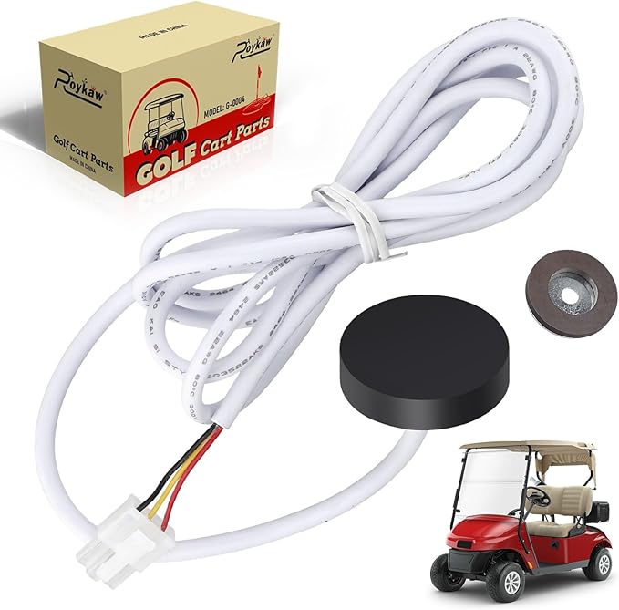 Roykaw 36v Golf Cart Speed Sensor with Magnet Compatible with EZGO TXT/Shuttle/ST Express/ST Sport with PDS 2000-up Electric Golf Carts, Replace OEM# 73327-G01, 73328-G01