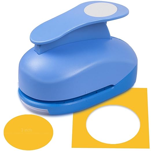 Paper Punch, 3 inch Circle Hole Punches, Circle Paper Puncher, Large CirclePunch by HKKYOArtsCrafts