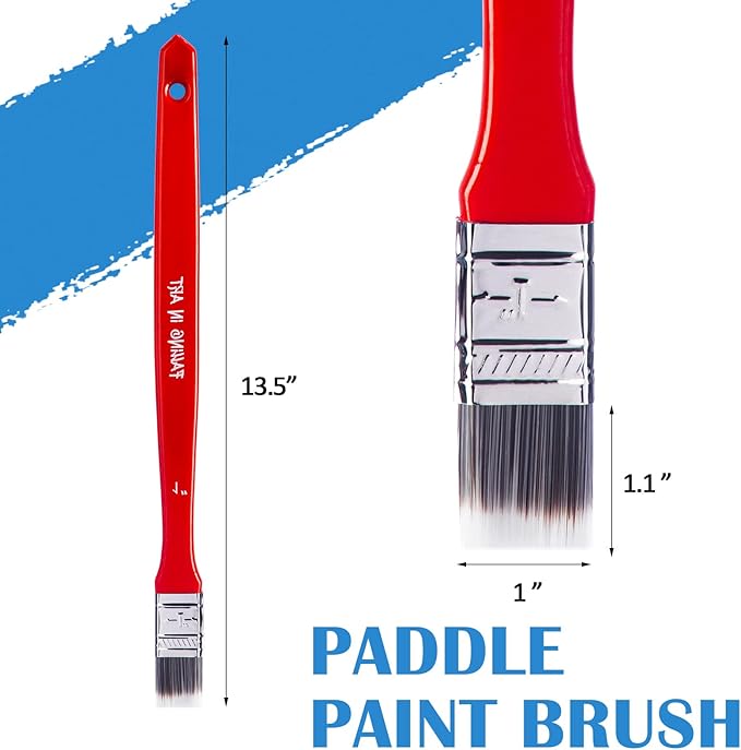Falling in Art Flat Paddle Paint Brush - Image 2