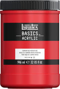 Liquitex BASICS Acrylic Paint, 946ml Jar, Cadmium Red Medium Hue by Liquitex