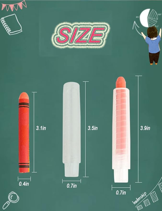 Non-toxic Dustless Chalk for Kids, Colored Chalk - Image 6