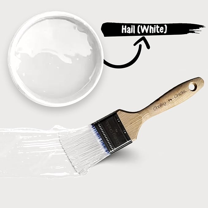 Chalky Chicks 8 Fl Oz Matte Hail Chalk Paint - Image 6