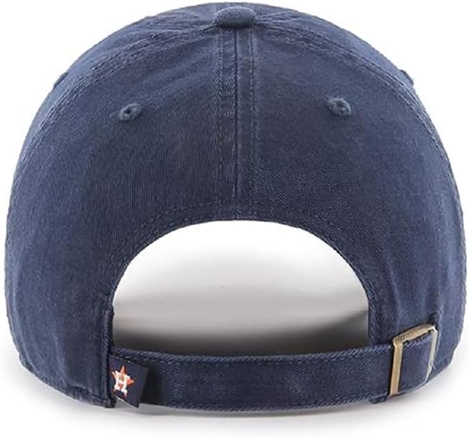 47 Brand MLB Team Color Home Primary Logo Clean Up Adjustable Baseball Cap Hat, Adult One Size Fits All