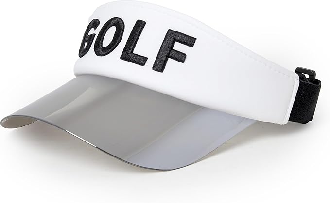 Funky Junque Women's UV 50 Adjustable Sun Visor - Golf Tennis Pickleball - Sports Themes Solid Colors Easter Pastels