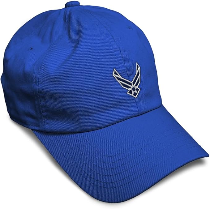 Speedy Pros Soft Baseball Hat Embroidered Dad Hat Air Force Emblem Embroidery Men & Ladies Baseball Cap Cotton