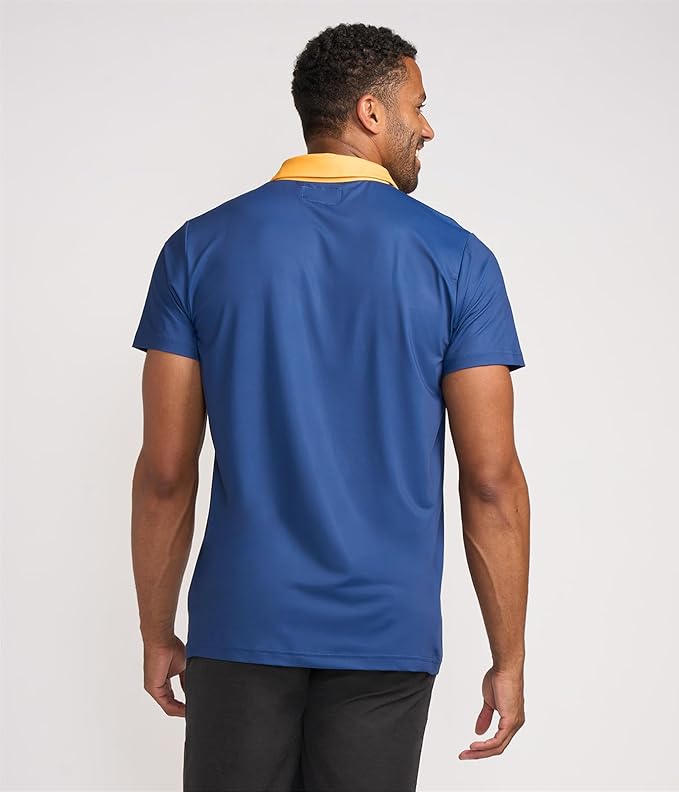 Tipsy Elves Men's Performance Golf Shirt - 4-Way Stretch, Quick Dry, Athletic Cut - Golf Polo