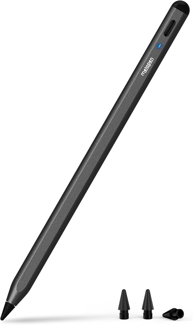 Metapen Pencil A8 for Apple iPad 2018-2025, Tilt Sensitivity, Pixel Precision by metapen