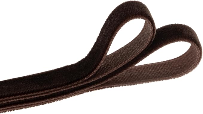 Vintage Brown Velvet Ribbon Chocolate Christmas Ribbon - Image 2
