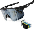 HAAYOT Polarized Sports Sunglasses for Men Women Youth Baseball Cycling Running Softball Biking Glasses 5 Lenses