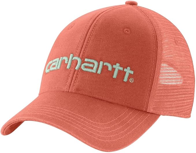 Carhartt Men's Canvas Mesh-Back Logo Graphic Cap