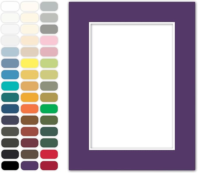 Poster Master Violet Matboard – 4-Ply Acid-Free Picture Mat Board by PosterMaster