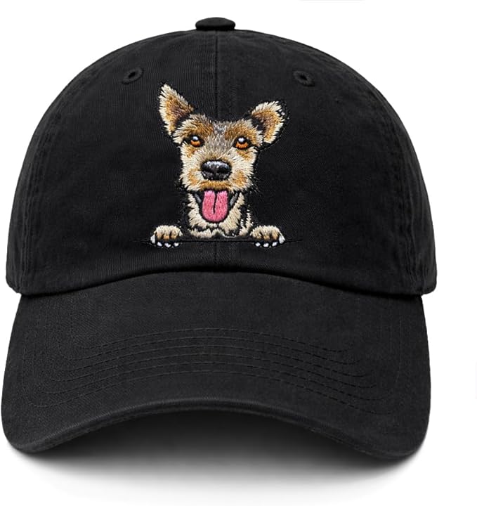 Pet Dog Lover Gifts,Embroidered Dog Baseball Hats for Men Women Dad Mom