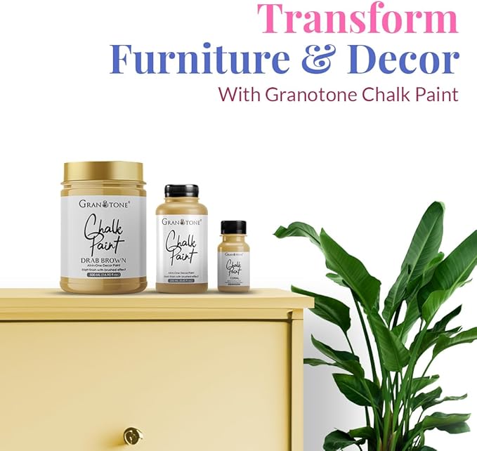 GRANOTONE Chalk Paint for Furniture, Matt-Finish Water-Based Acrylic Paint for - Image 2