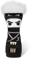 mytag Ninja Golf Club Covers for Woods and Driver, Golf Driver Cover 3 Wood Headcover Hybrid Headcover with Golf Tee Holder, Embossed Synthetic Leather