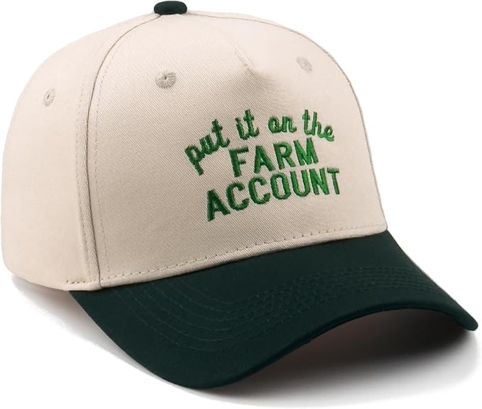 Funny Embroidered Trucker Hat, Vintage Two-Tone Cotton Baseball Cap for Men Women, Adjustable Dad Hat Gift Idea