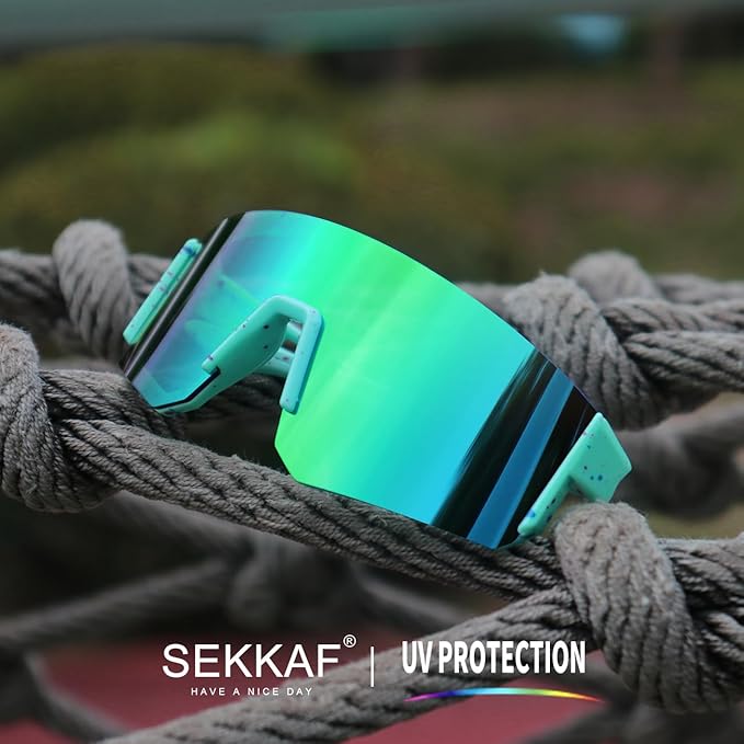 SEKKAF Youth Baseball Sunglasses for Boys Girls Age 6-12 Softball Cycling Sports Sunglasses for Kids Lightweight Frame