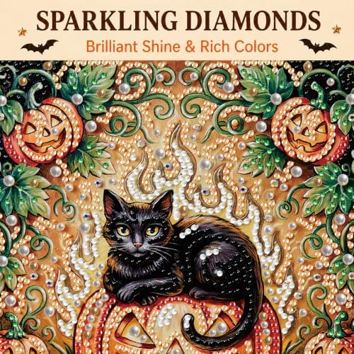 Reofrey DIY Halloween Pearl Art Kits for Adults, 5D Diamond Art Kits B10