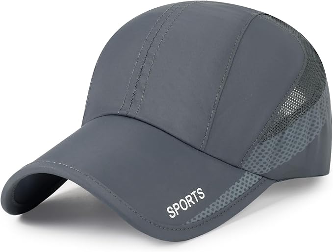 Running Hat Mesh Baseball Cap Unstructured Sports Cap Outdoors Sun Hat for Men Women