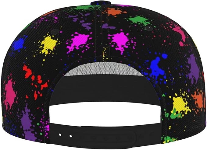 Fashion Snapback Hat for Men Women, Hip Hop Style Baseball Cap Flat Bill Hats Adjustable Trucker Sun Hat