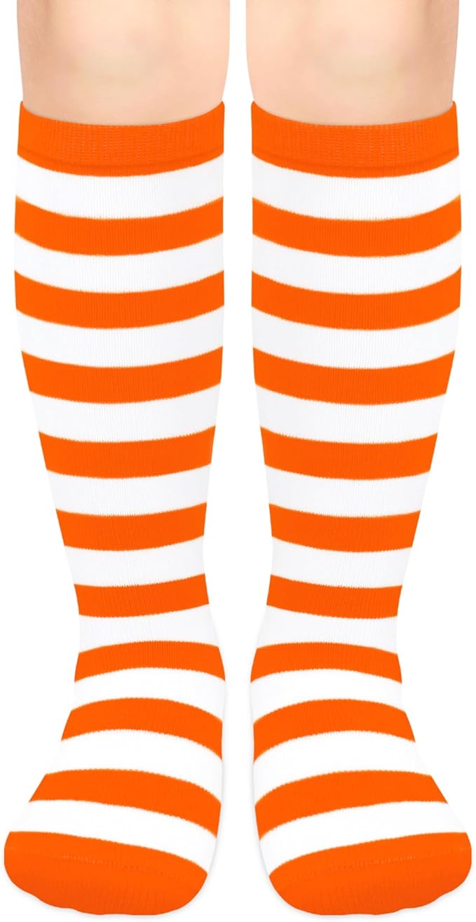Olreco 1 Pack Toddler Kids Youth Soccer Socks Girls Boys Baseball Socks Youth Knee High Softball Football Accessories Cotton