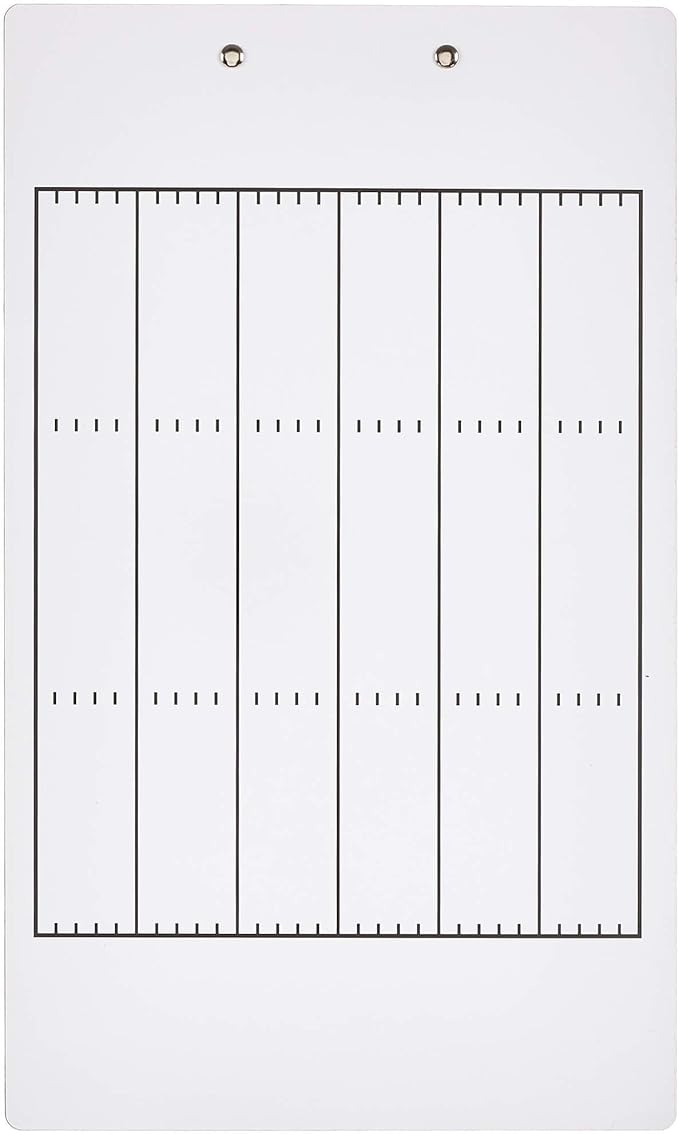 Murray Sporting Goods Dry Erase Coaches Clipboard | Double-Sided Dry Erase White Board