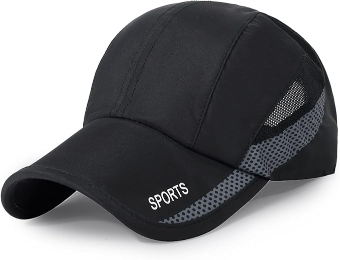 Running Hat Mesh Baseball Cap Unstructured Sports Cap Outdoors Sun Hat for Men Women