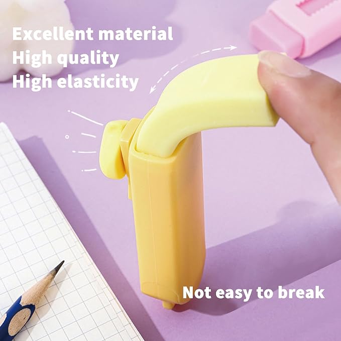 5 Pack Sliding Retractable Pencil Eraser - Image 2