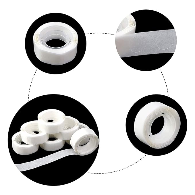 UPINS 6000 Pcs Balloon Glue Removable Adhesive Tape Double Sided Point Dots - Image 3