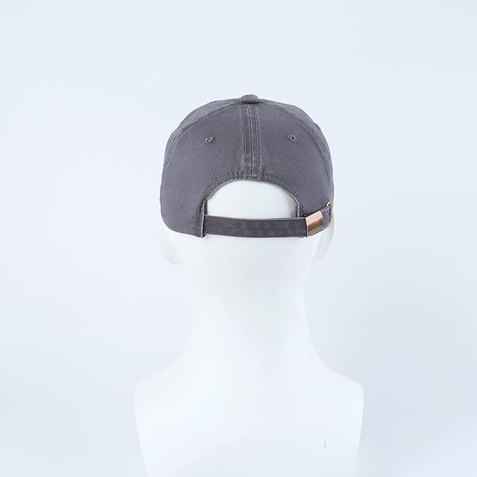 LANGZHEN Unisex Baseball Cap 100% Cotton Fits Men Women Washed Denim Adjustable Dad Hat